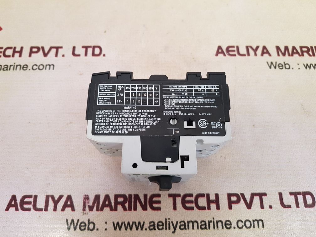 Klockner moeller pkzm0-16 motor protective/ starter switch