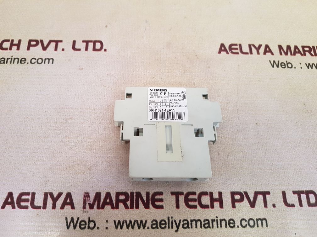 Siemens 3Rh1921-1Ea11 Auxiliary Switch Block