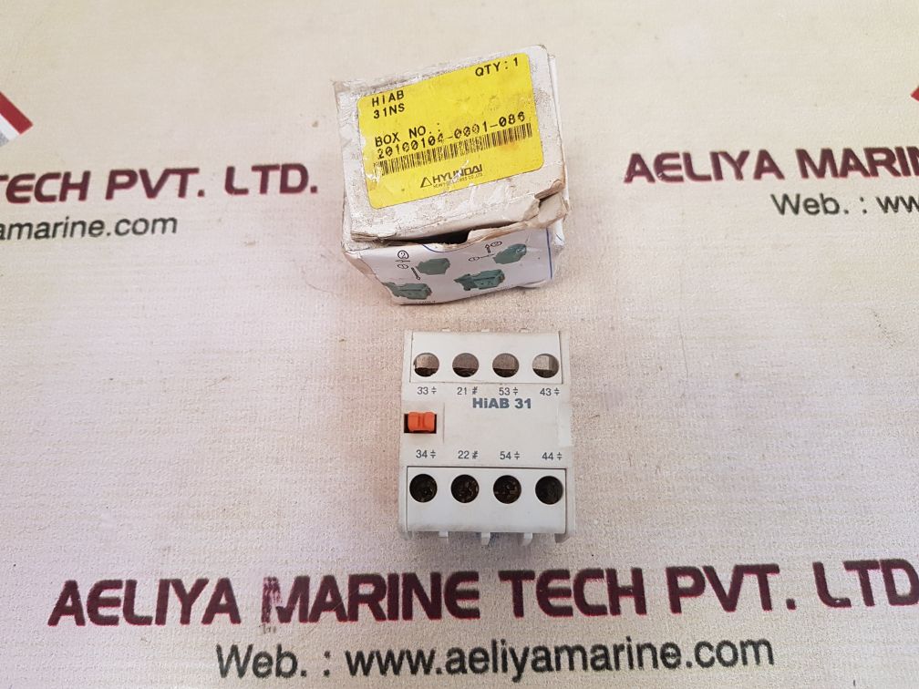 Hyundai hiab 31 auxiliary contact block