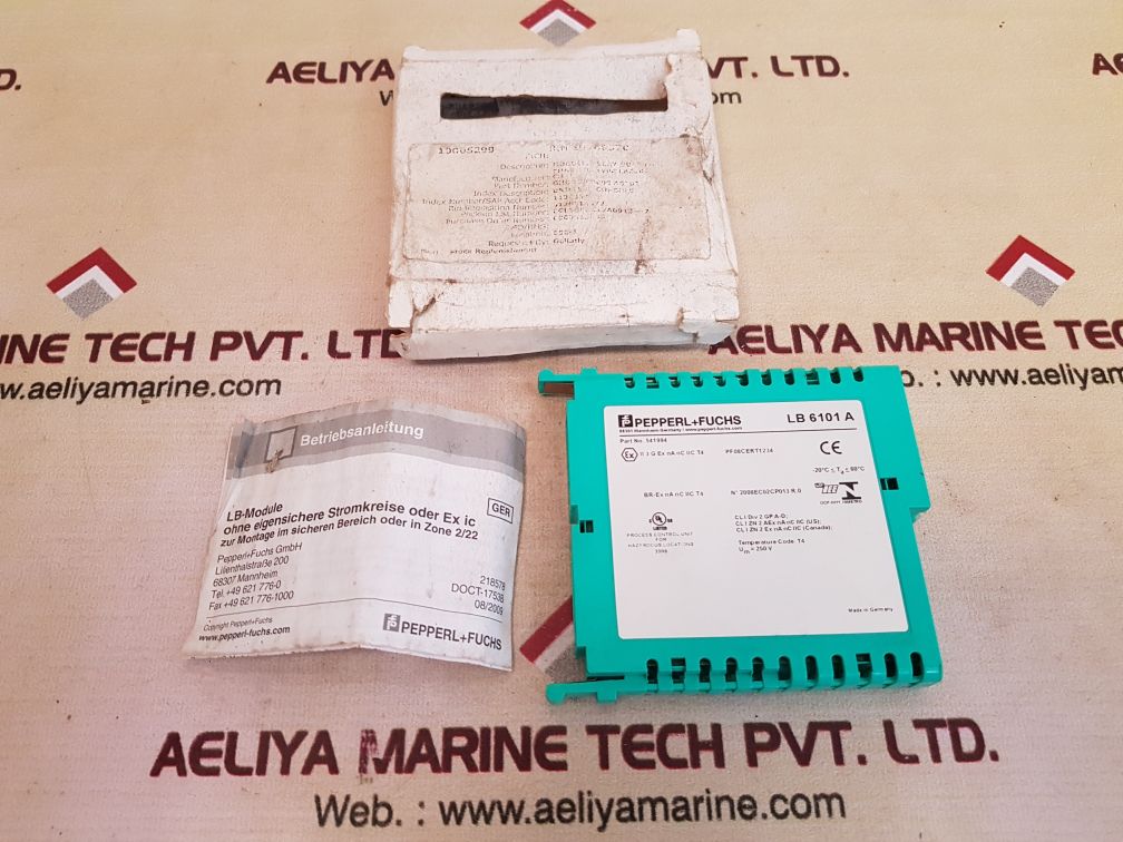 Pepperl+fuchs lb 6101 a relay card