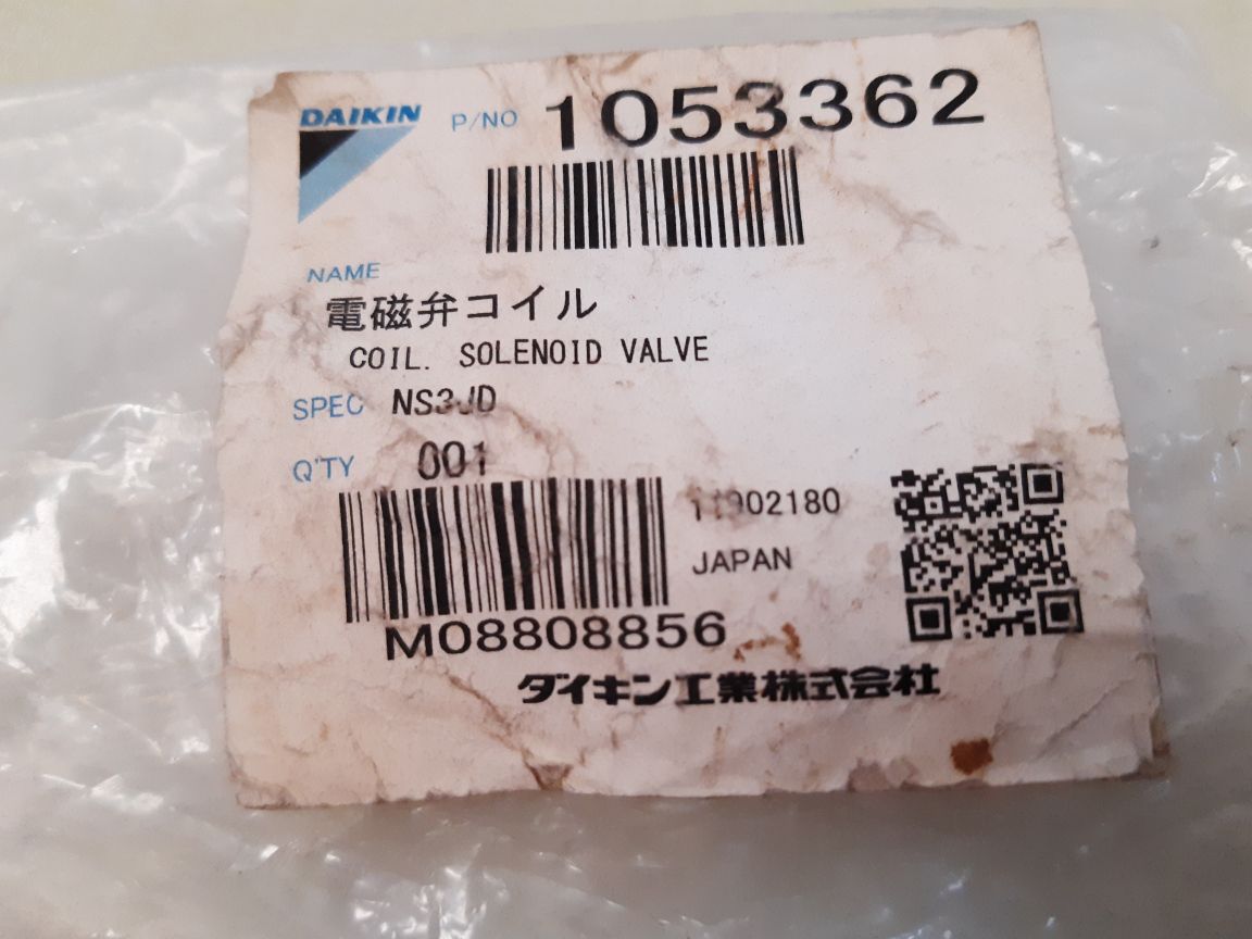 Daikin 1053362 solenoid valve coil