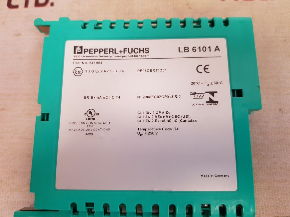 Pepperl+fuchs lb 6101 a relay card