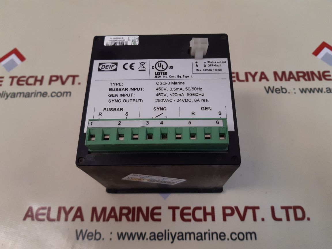 Deif csq-3 marine synchroscope