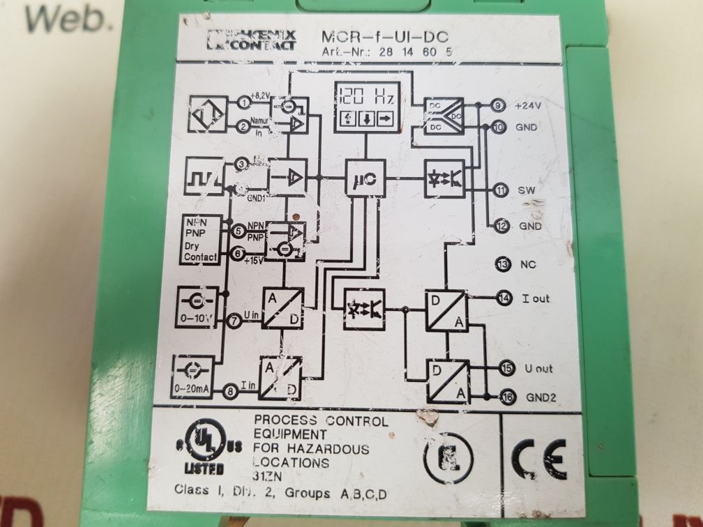 Phoenix contact mcr-f-ui-dc control module