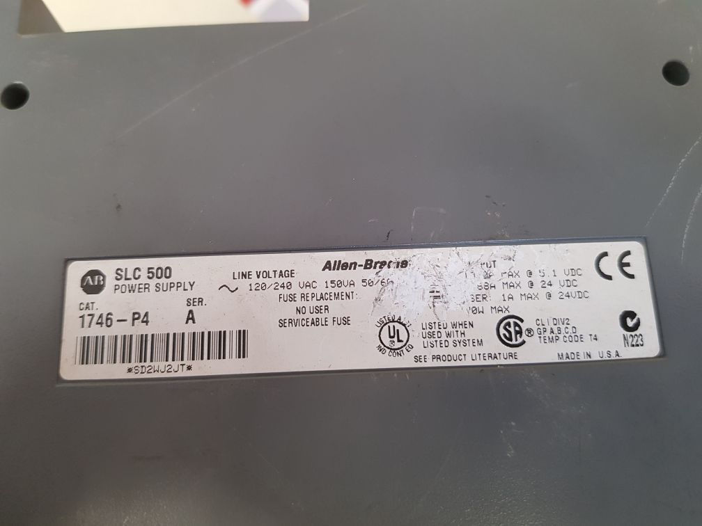 Allen-bradley 1746-p4 ser.a slc 500 power supply