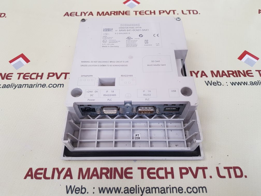 Siemens 6av6 641-0ca01-0ax1 operator panel op77b
