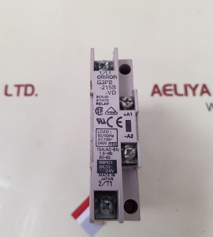 Omron g3pb-215b-vd solid state relay