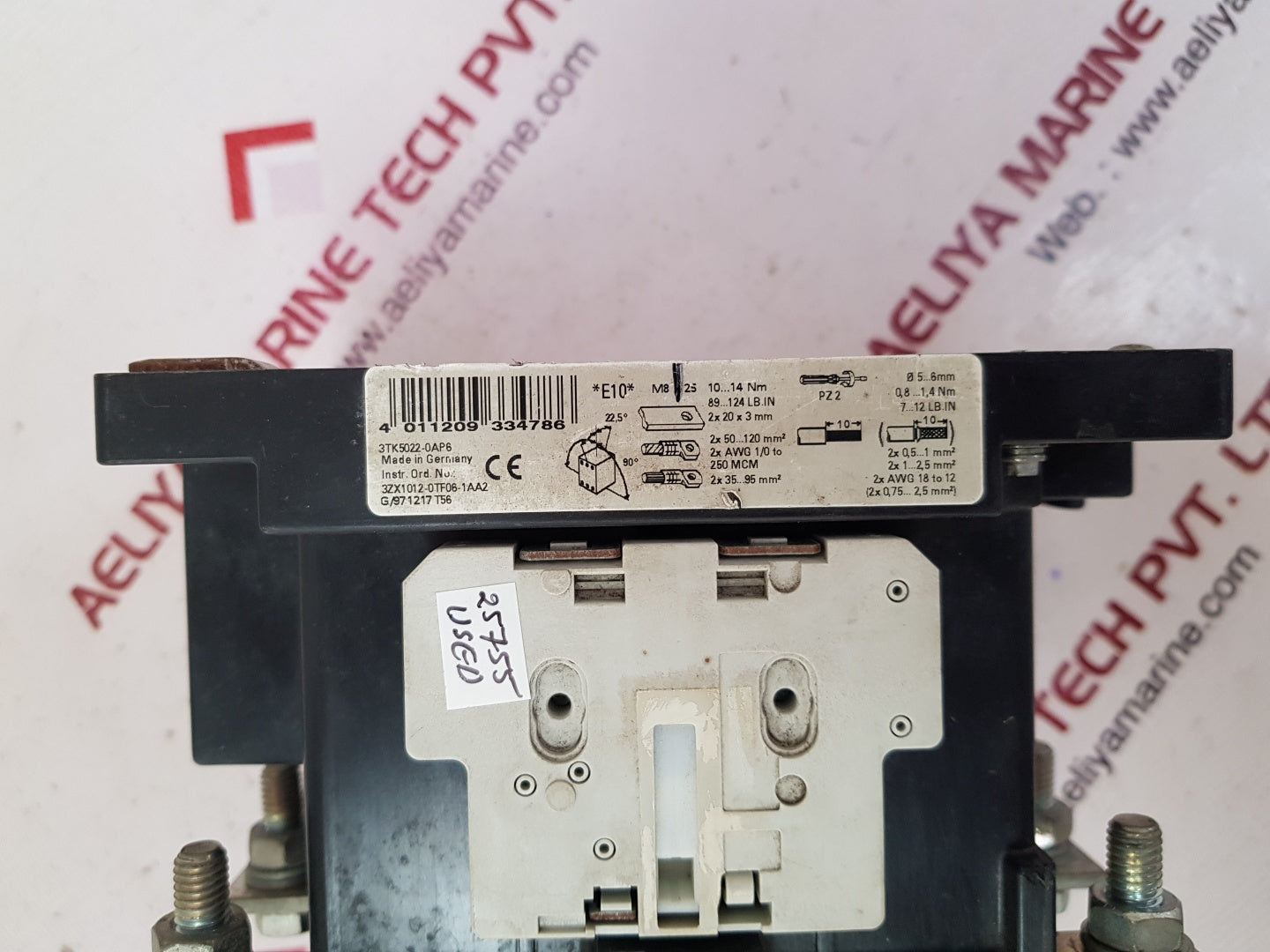 Siemens 3tk5022-0ap6 duty contactor 3zx1012-0tf06-1aa2