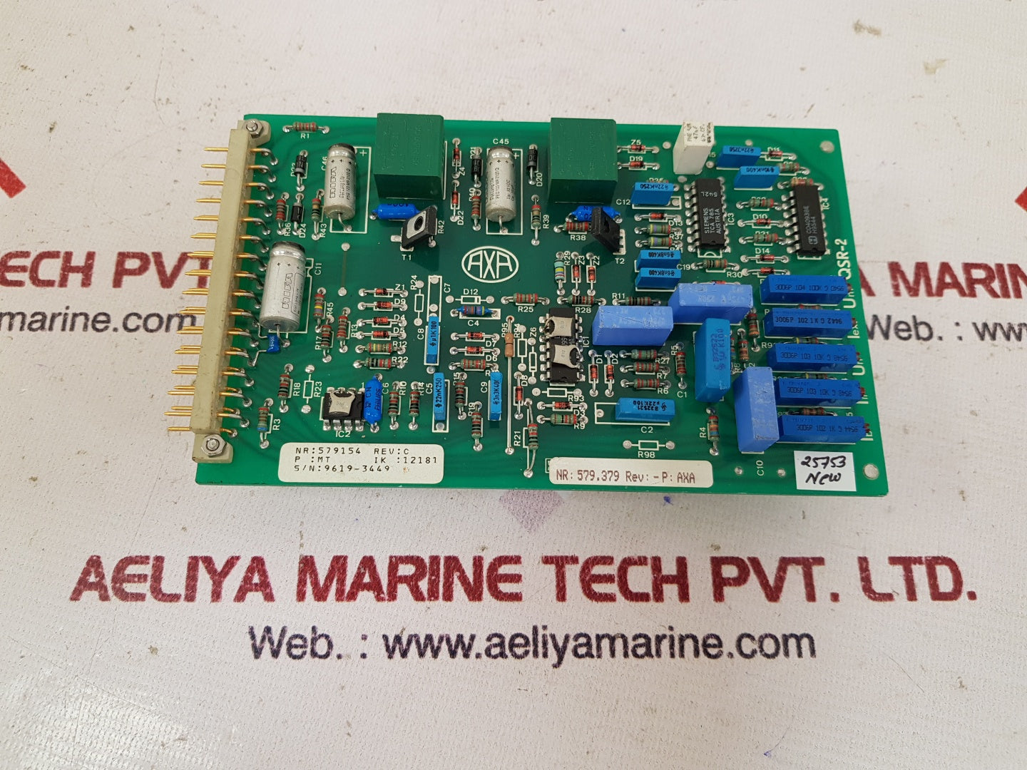 Axa qsr-2 pcb card 579154 rev.c ik 12181