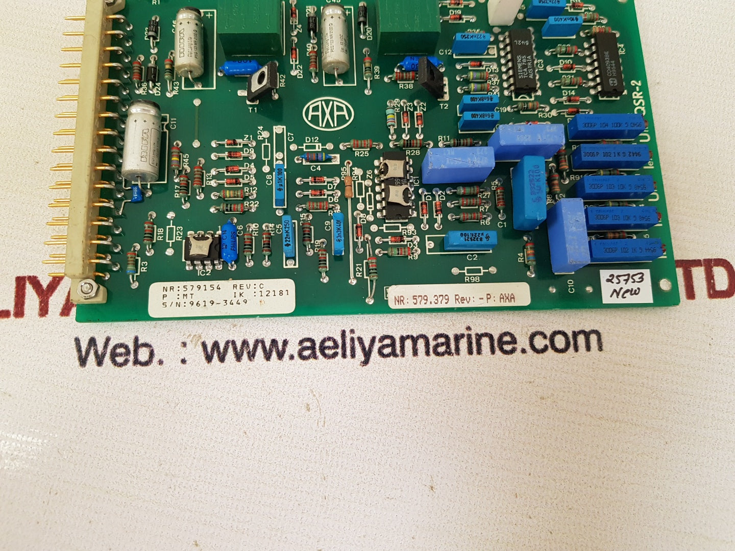 Axa qsr-2 pcb card 579154 rev.c ik 12181
