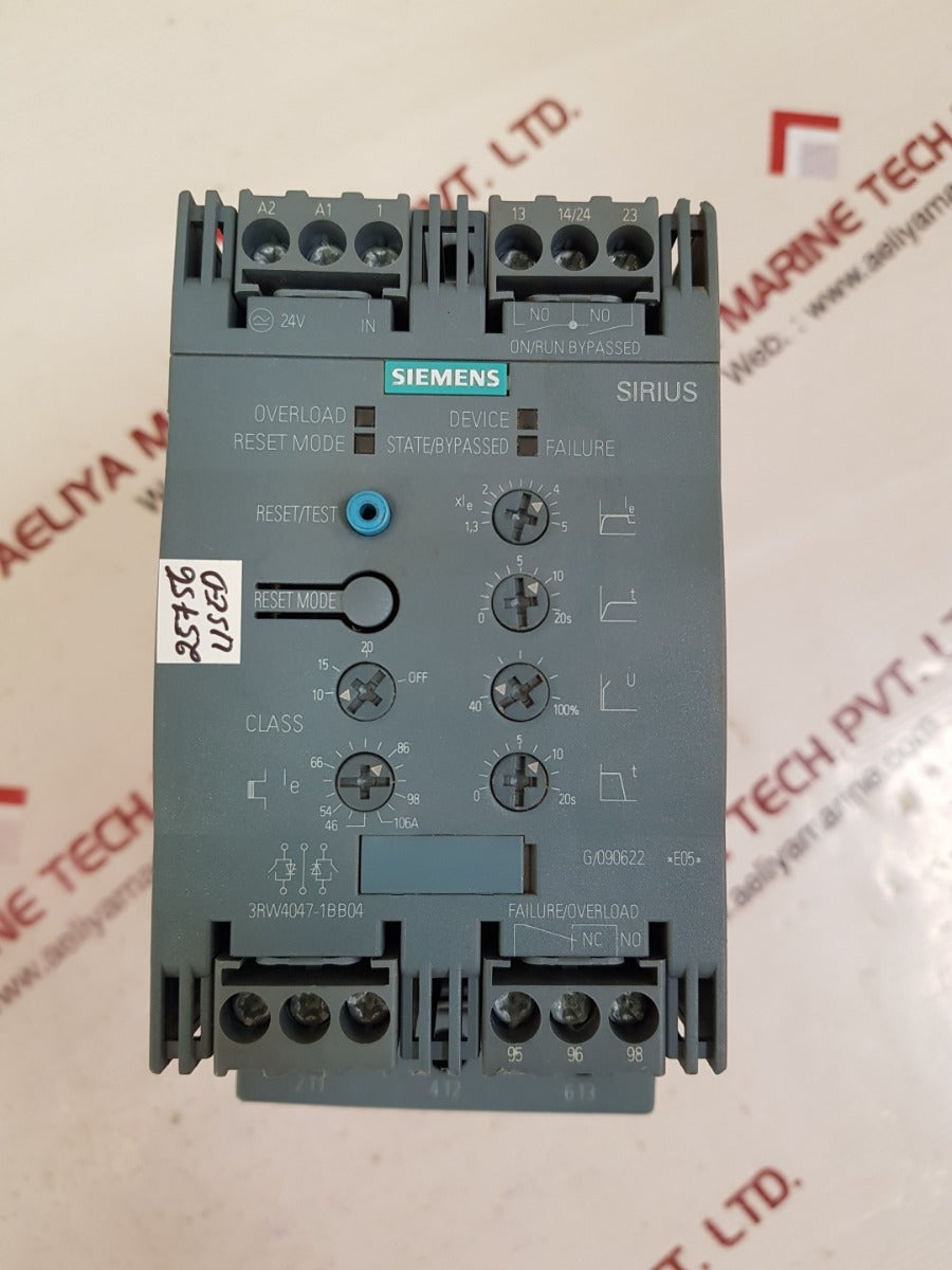 Siemens 3rw4047-1bb04 ac semiconductor motor starter