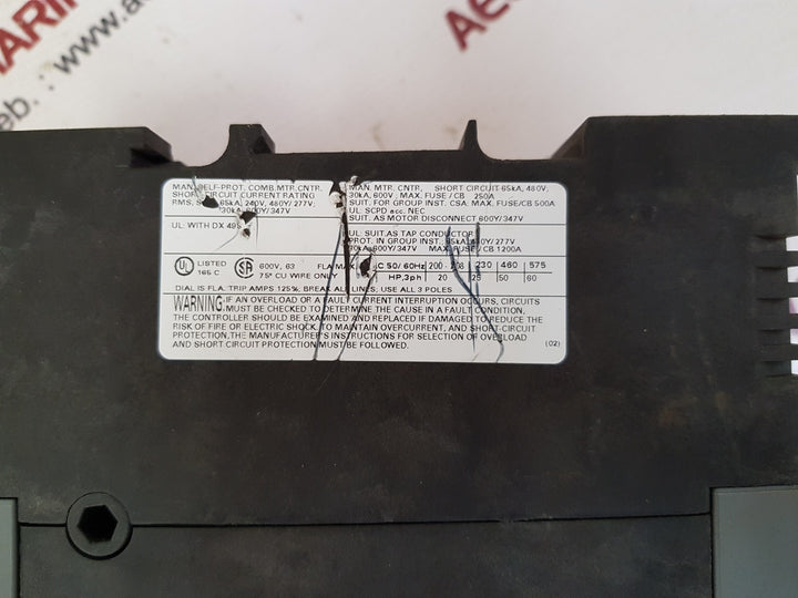 Abb ms495 1sam550000r1007 motor starter