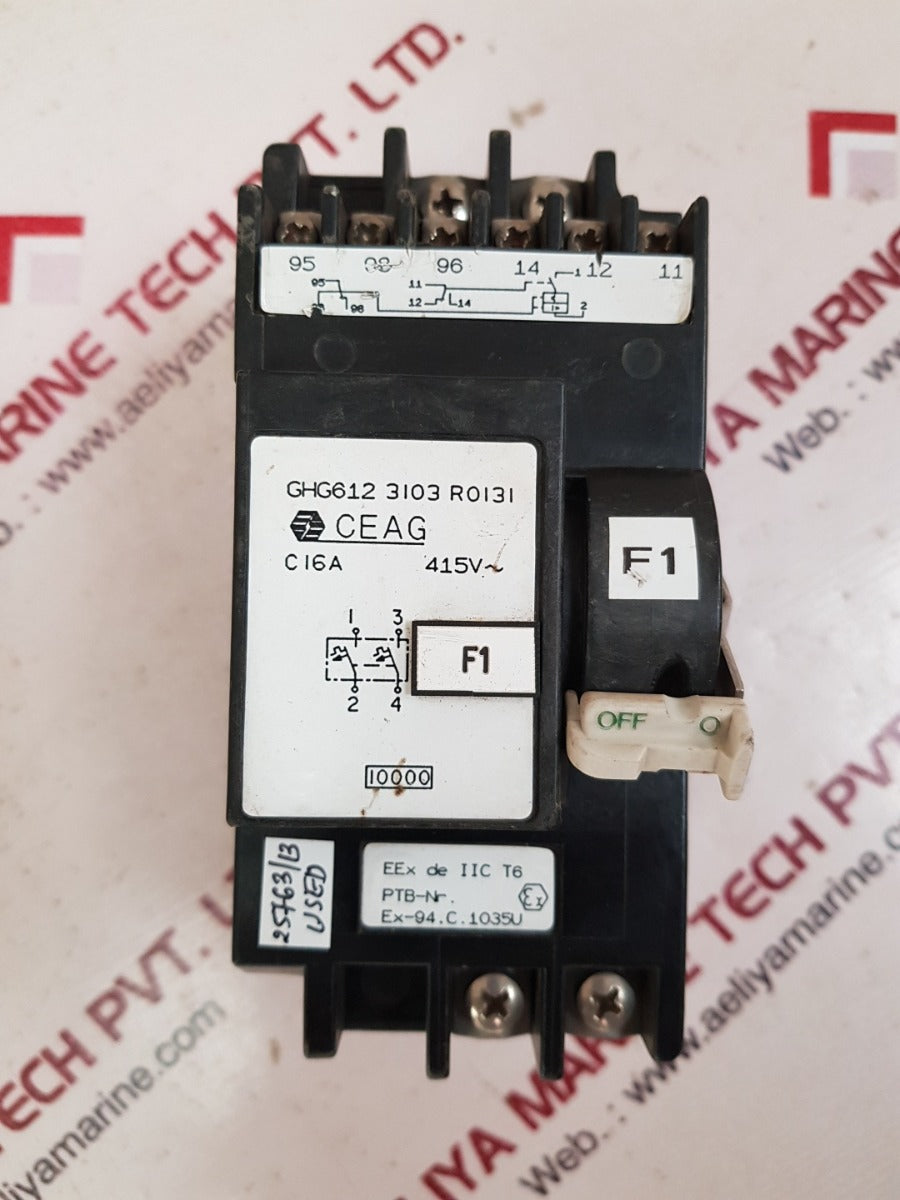 Ceag ghg612 3103  r0131 residual current device 