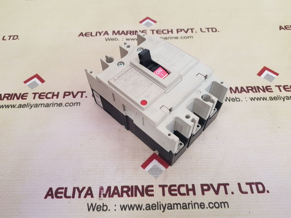 Mitsubishi nf125-sv no-fuse circuit breaker 100 a