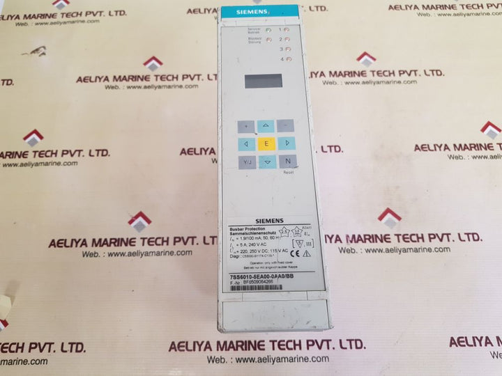 Siemens 7ss6010-5ea00-0aa0/bb busbar protection
