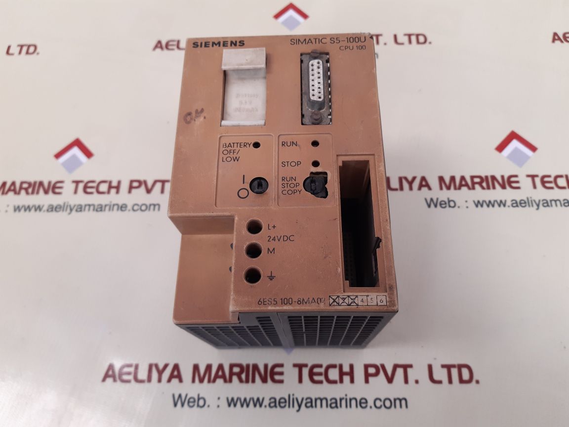 Siemens 6es5 100-8ma02 simatic s5-100u central processing unit