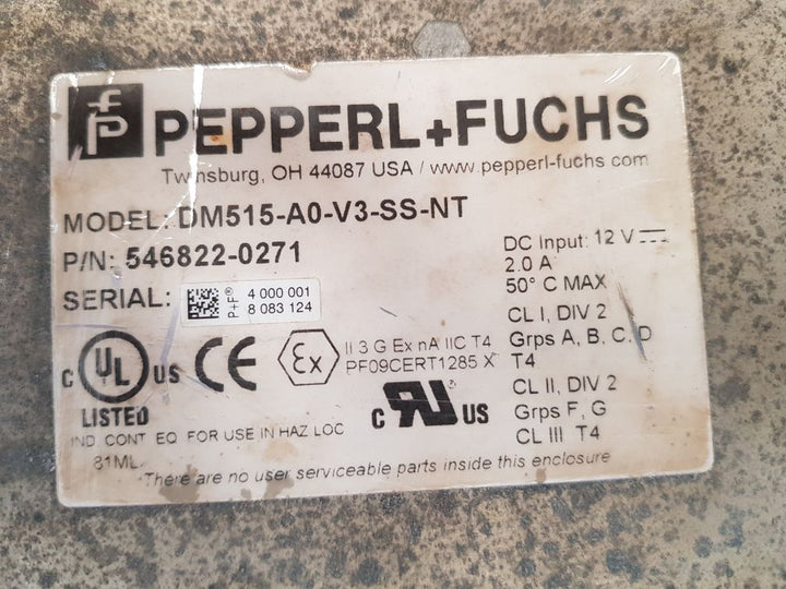 Pepperl+fuchs dm515-a0-v3-ss-nt operator interface 546822-0271