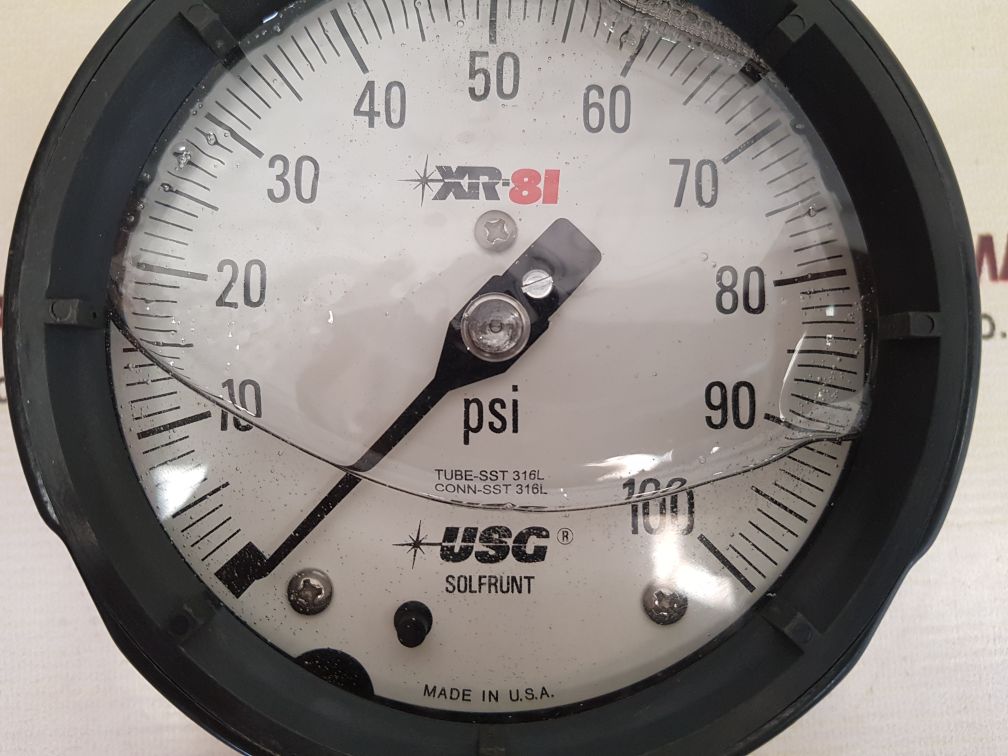 Usg ametek xr-81 glycerin filled gauge
