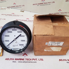 Ashcroft 0 to 80000 psi dial pressure gauge aisi 316 socket welded