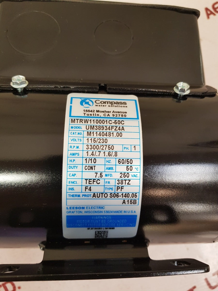 Leeson electric um38934fz4a electric motor mtrw110001c-50c 
