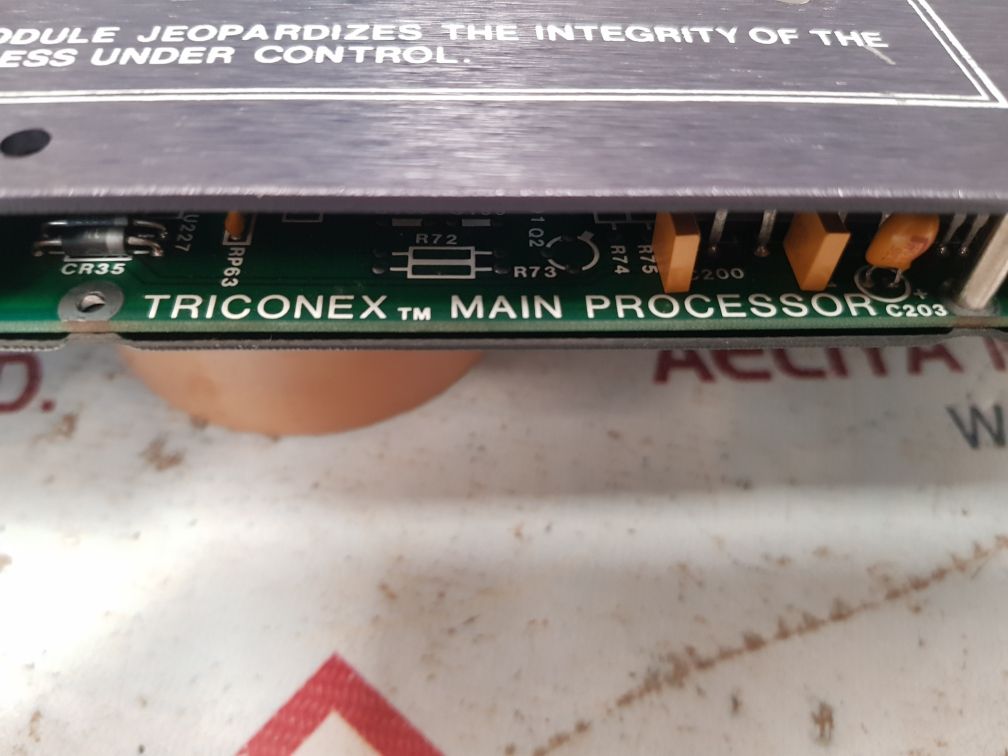 Triconex 7400063-100 rev.e main processor module
