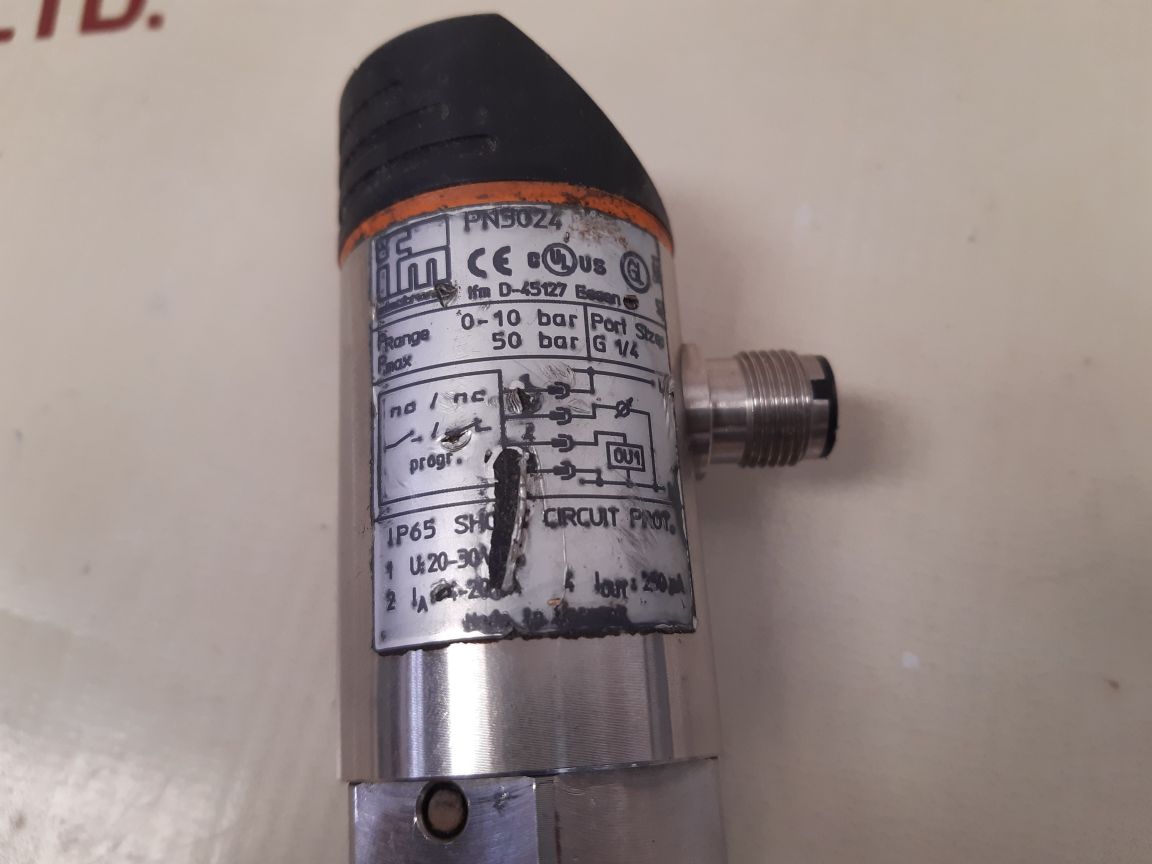 Ifm pn3024 pressure sensor 0–10 bar