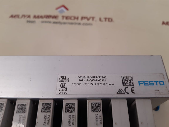 Festo vtug-14-vrpt-s1t-q soldnoid valve set vaem-l1-s-16-pt