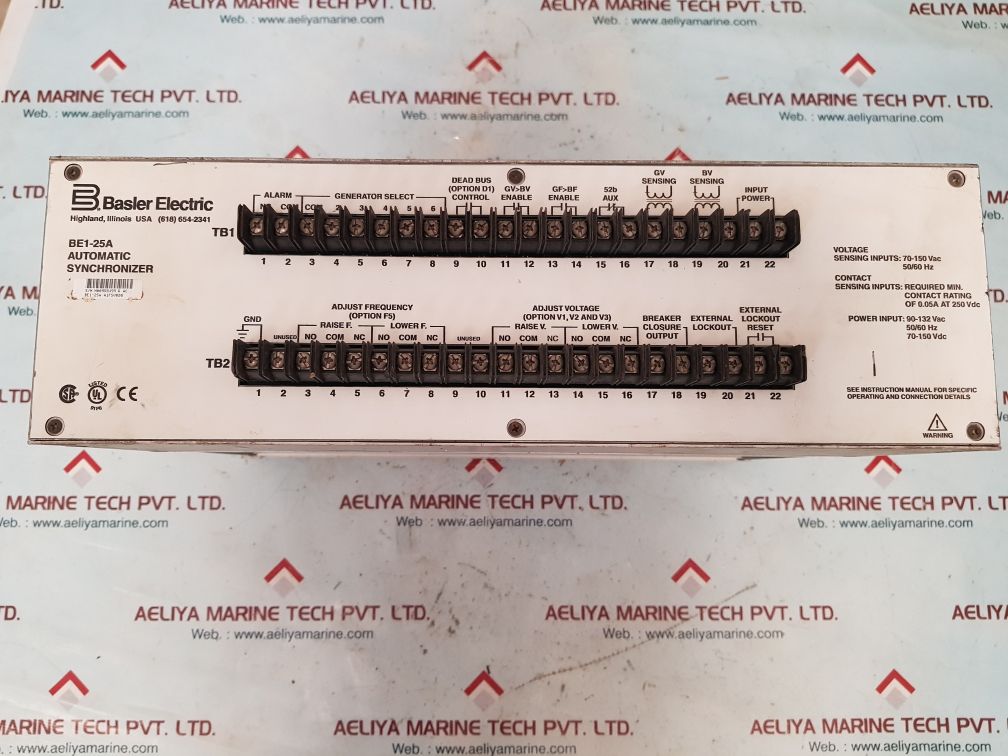 Basler electric be1-25a automatic synchronizer