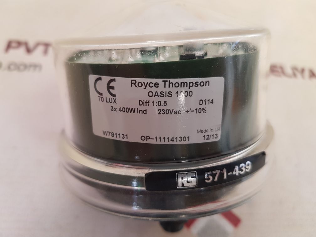 Royce thompson oasis 1000 lighting controller sensor switch