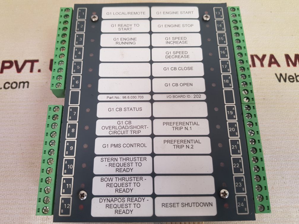 98.6.030.703 i/o board module rev: db