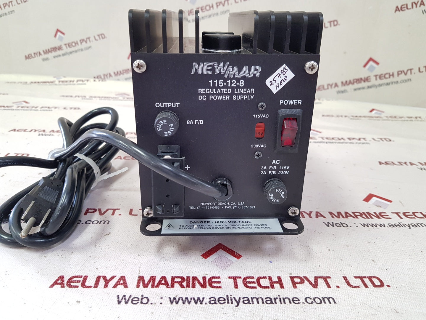 Newmar 115-12-8 dc power supply 12 volt, 8amps