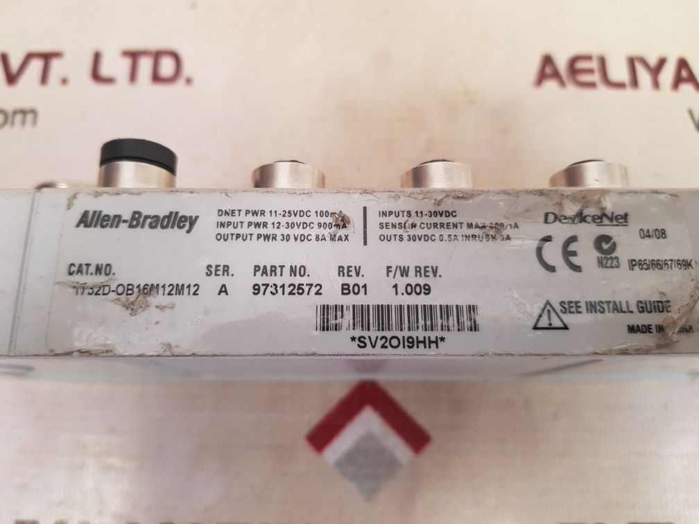 Allen-bradley 1732d-ob16m12m12 ser a devicenet i/o module