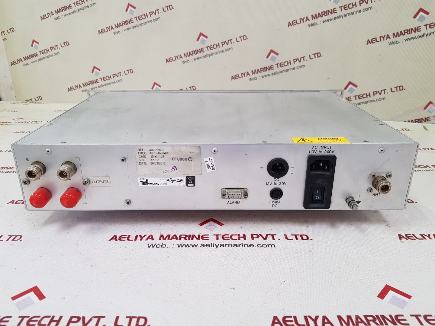 Axell wireless 40-182802 fiber optic repeater