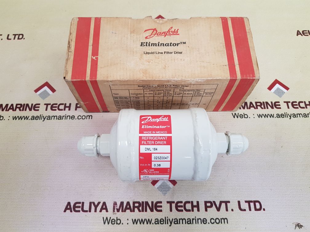 Danfoss dml 164 liquid line filter drier 023z0047
