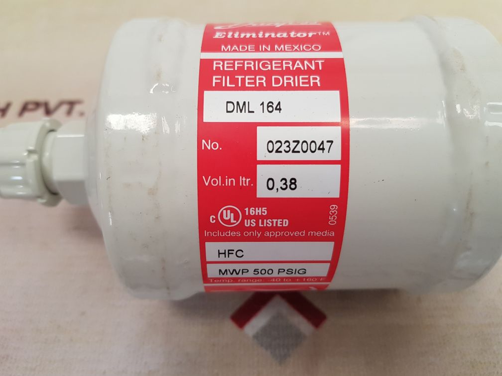 Danfoss dml 164 liquid line filter drier 023z0047
