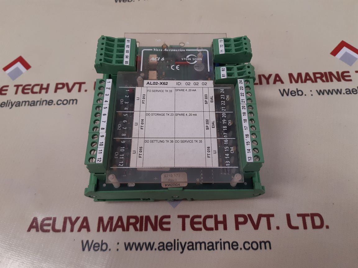 Stein sohn f101001 a analog current input aci 6 Used