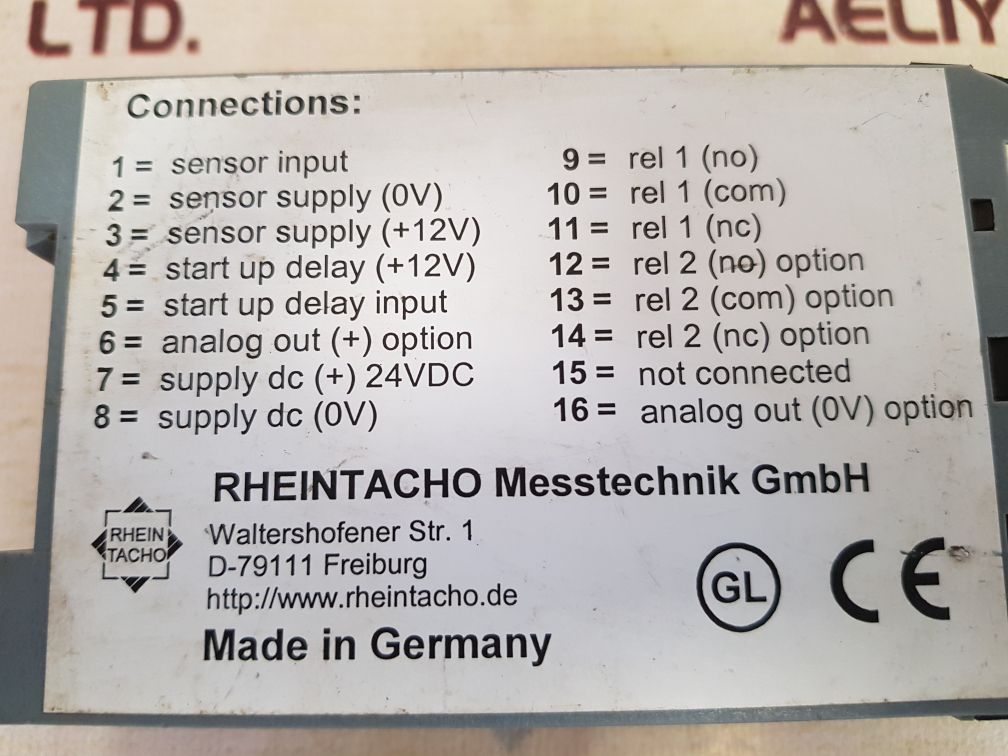 Rheintacho 5823.200 speed monitor fa-117519/067
