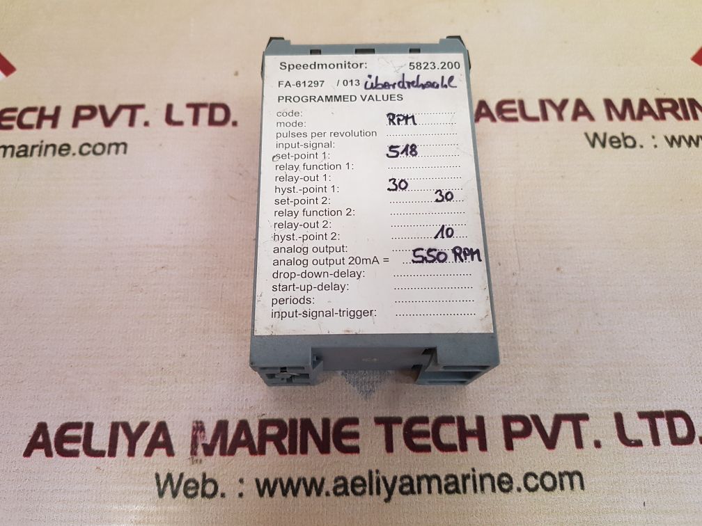 Rheintacho 5823.200 speed monitor fa-61297/013
