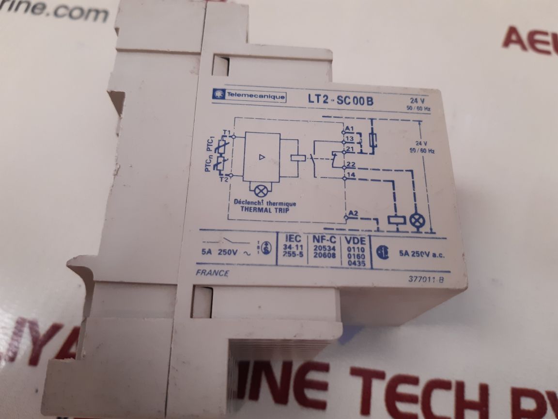 Telemecanique lt2-sc00b thermal trip relay module