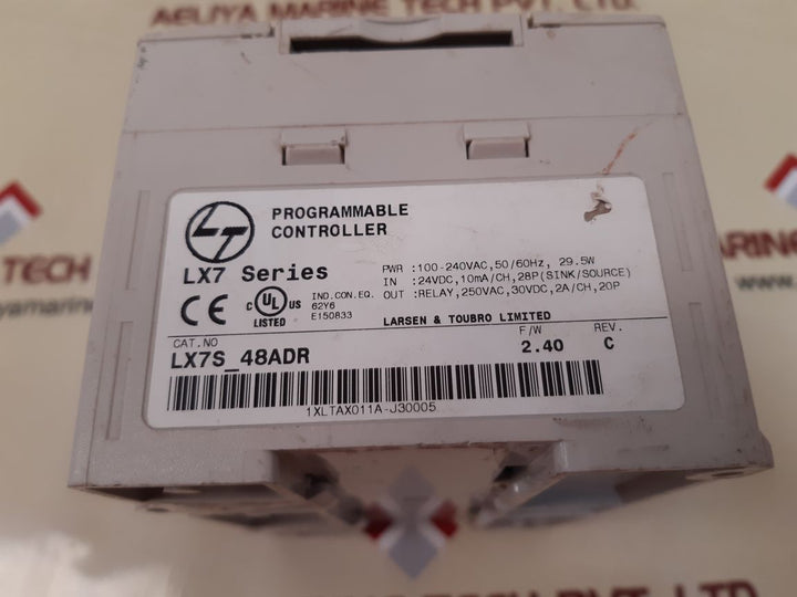 Larsen & toubro lx7s-48adr programmable controller rev. c