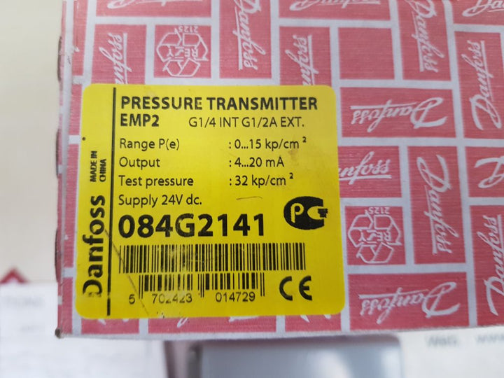 Danfoss emp 2 084g2141 pressure transmitter ip67
