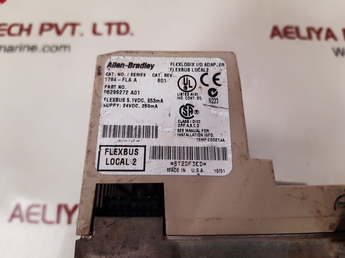 Allen-bradley 1794-fla series a flexlogix i/o adapter 96299272 a01
