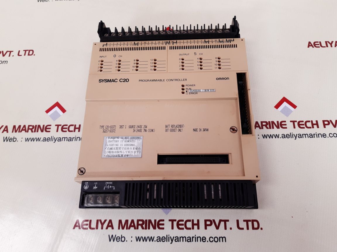 Omron sysmac c20 programmable controller c20-sc072 3g2c7-sc072