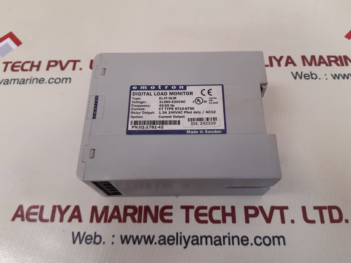 Emotron el-fi dlm digital load monitor 01-1781-42