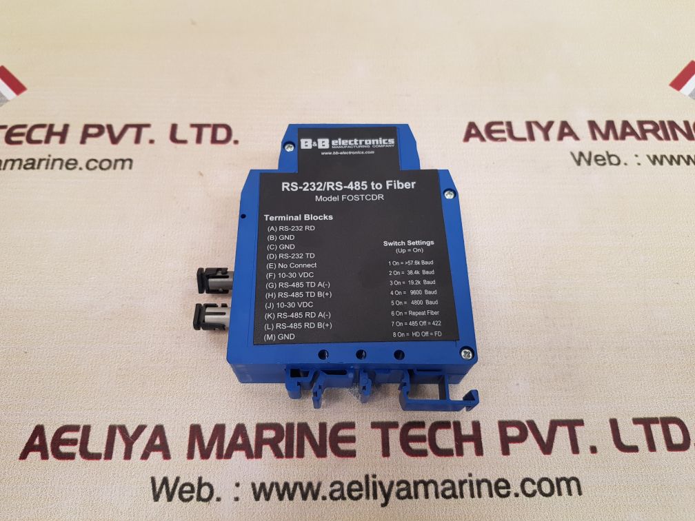 B&b electronics fostcdr rs-232/rs-485 to fiber optic converter
