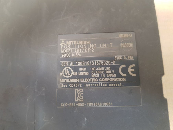 Mitsubishi qd75p2 melsec-q positioning unit
