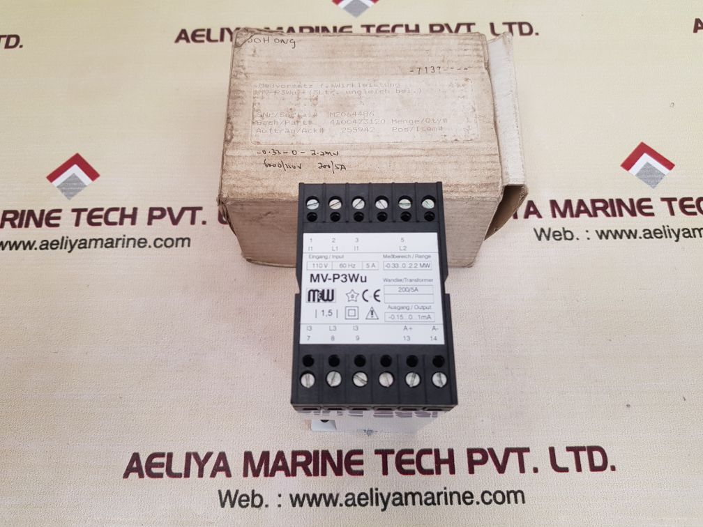 M&w mv-p3wu relay new
