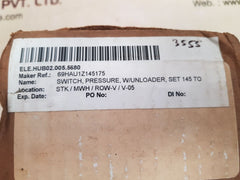 Hubbell 69hau1z145175 pressure control switch
