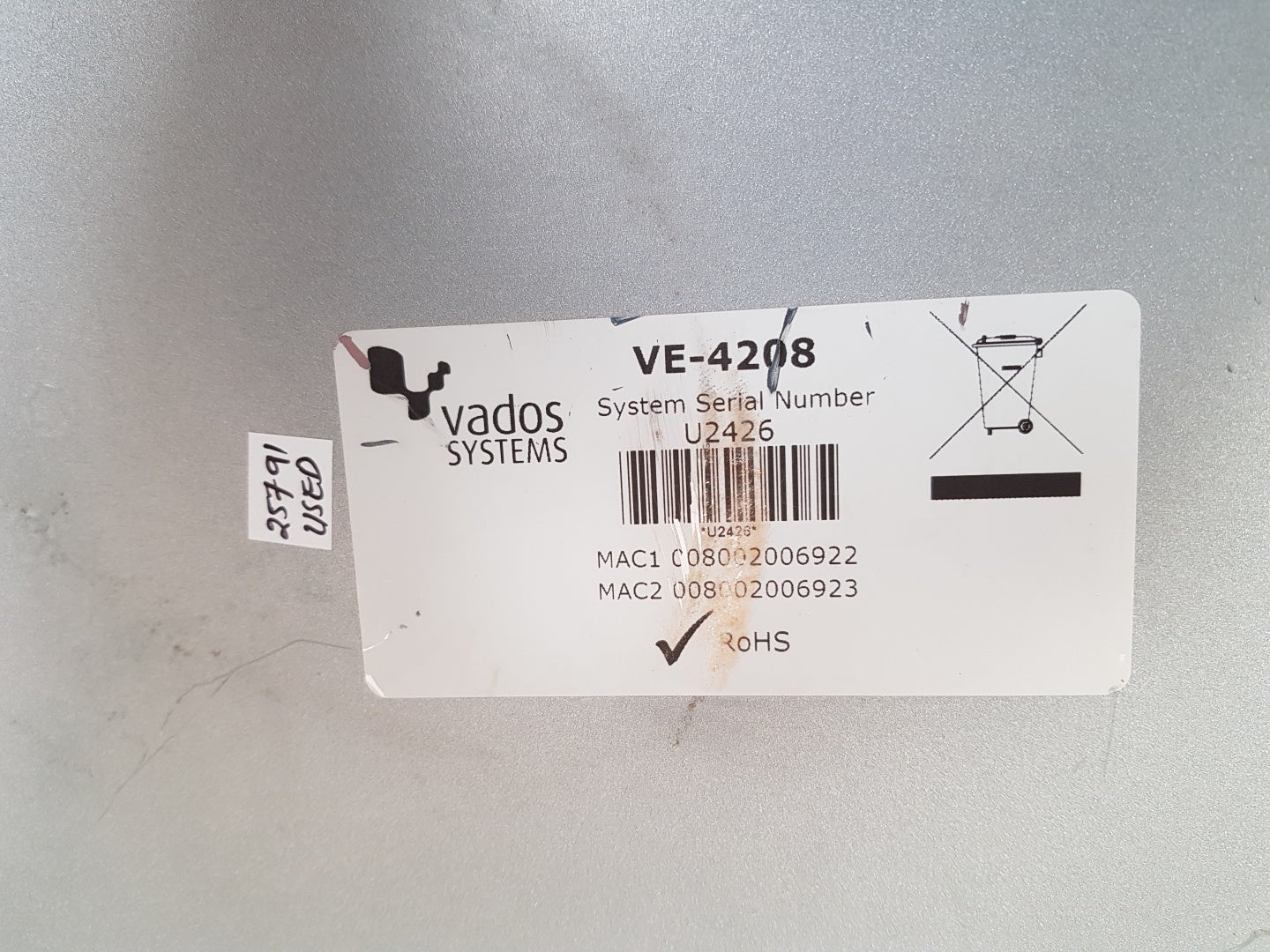 Vados systems ve 4208a vadedge communications processor wan interface ethernet