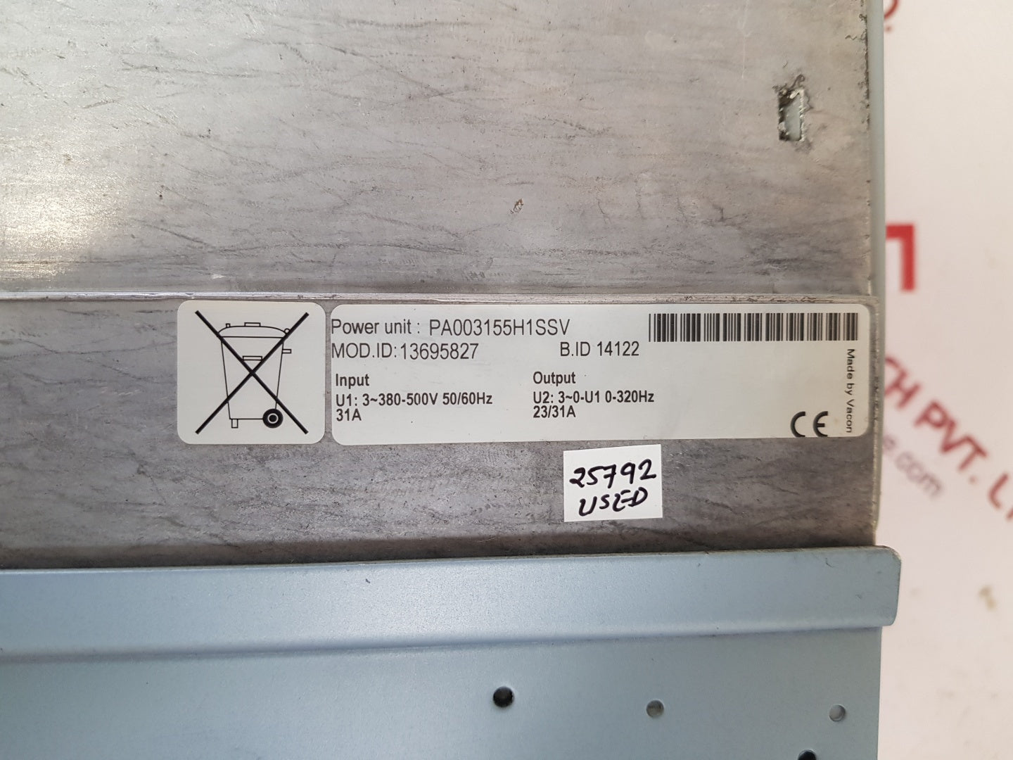 vacon nxs00315a5h1ssva1a2000000 frequency converter pa003155h1ssv